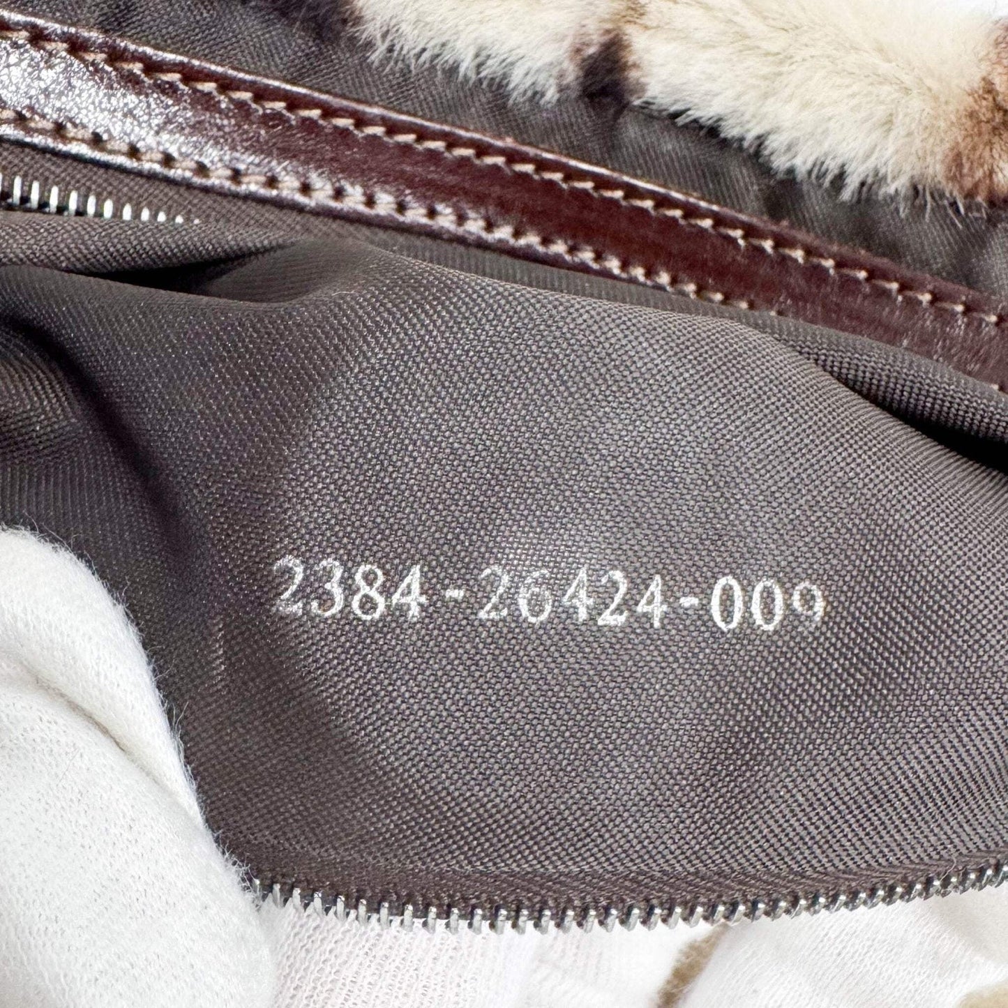 ★ Authentic FENDI Baguette Pony Hair Shoulder Bag Pre-owned ★