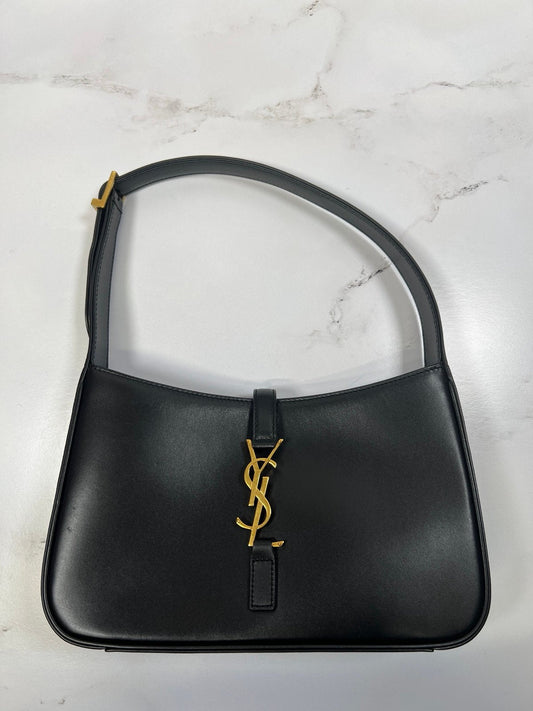Authentic Pre-Owned YSL Le 5 À 7 Hobo Bag – Black Smooth Leather, Small Size