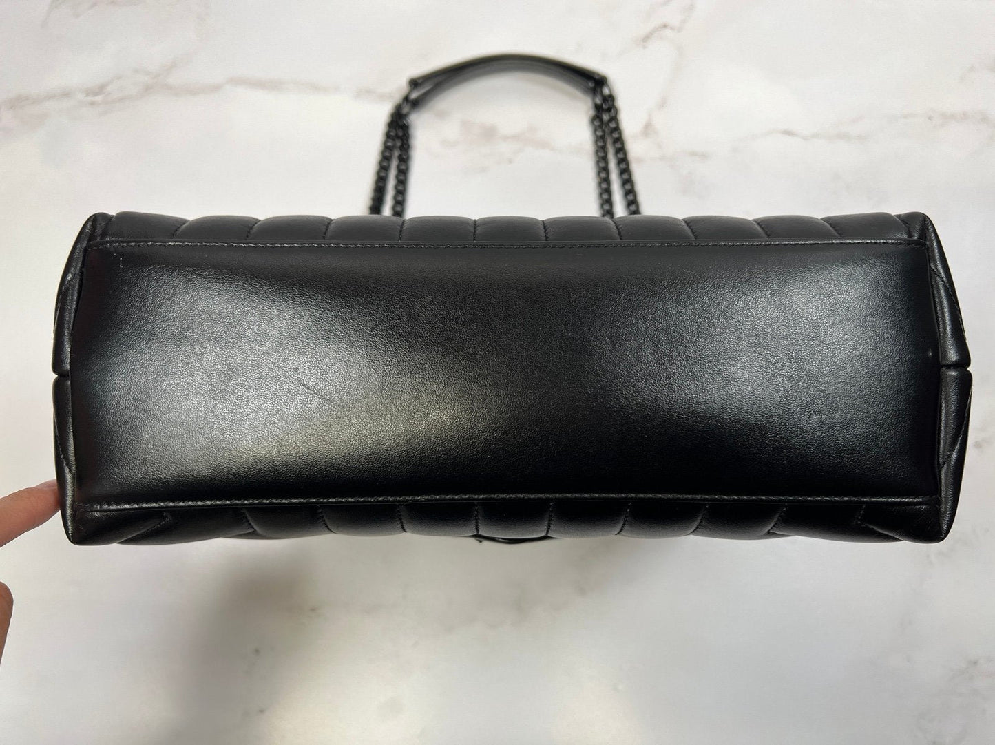 Authentic Pre-Owned YSL LouLou Medium Chain Shoulder Bag – Black on Black