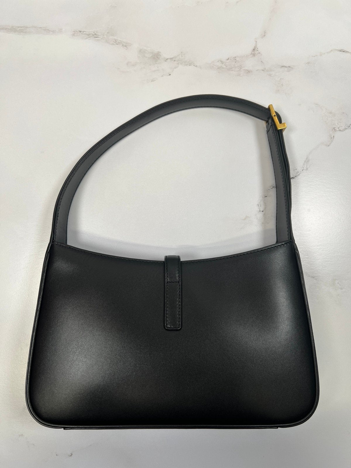 Authentic Pre-Owned YSL Le 5 À 7 Hobo Bag – Black Smooth Leather, Small Size